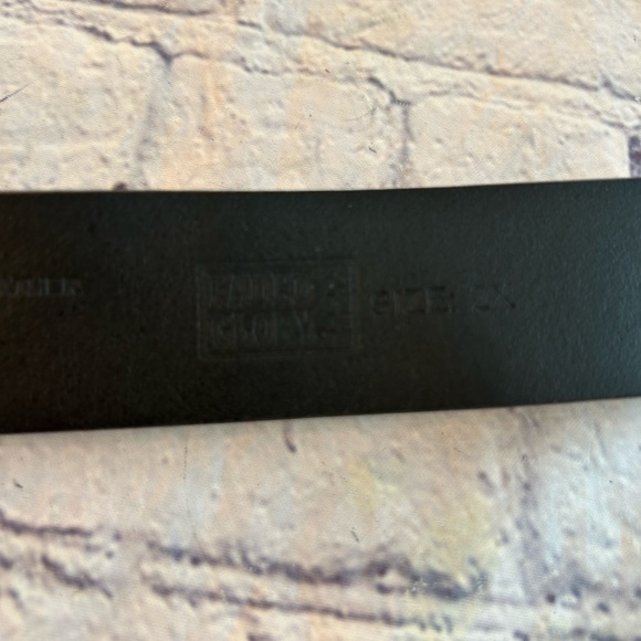 FADED GLORY ITALIAN BONDED LEATHER BLACK BELT EMBELLISHED HARDWARE SIZE 2X - Picture 7 of 12